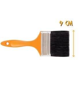 İzmir Fırça Luna Junior Yağlı Boya Fırçası No: 4 - 9 cm. (Turuncu)