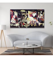 Panoramik Kanvas Duvar Tablosu Pablo Picasso Guernica