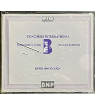 CD Concours International Paris 1996 Violin Double CD