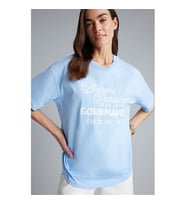 Defacto 26Y801002628 Açık Mavi Kadın T-Shirt H2360AX/BE791