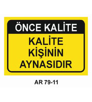 İŞ GÜVENLİĞİ UYARI LEVHASI 1 ADET PVC 21 X 29CM