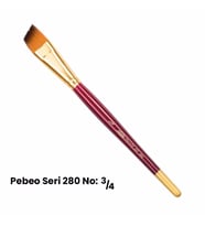 Pebeo 280 Seri Yan Kesik Uçlu Fırça No 3/4