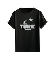 Türkçülük Görselli  Unisex (Tshirt) Tişört (Siyah)