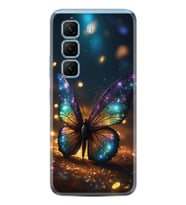 Infinix Hot 50 Pro 4G - Hot 50 4G Kılıf Boutique Baskılı Resimli Rengarenk Kelebek Pcode -097