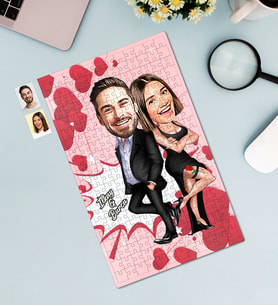 Kişiye Özel 240 Parça Çift Temalı Karikatürlü Puzzle