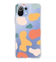 Xiaomi Mi 11 Lite Uyumlu Kapak Grunge Tasarımlı Şeffaf Silikon Kılıf