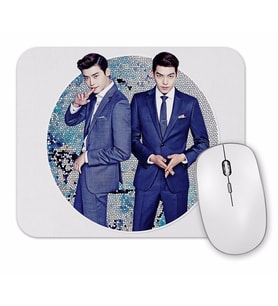 Lee Jong Suk and Kim Woo Bin Mouse Pad