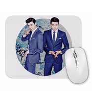 Lee Jong Suk and Kim Woo Bin Mouse Pad