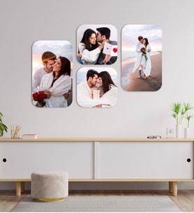 Kisiye Özel 4 Fotografli Kolaj Tablo Duvar Dekorasyonu