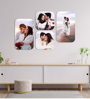 Kisiye Özel 4 Fotografli Kolaj Tablo Duvar Dekorasyonu