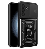 Mey İthalat® Samsung Galaxy A57 5G Pars Lens Yüzüklü Silikon - Siyah