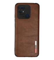 Durukar® Redmi 10C Kılıf Loop Deri Silikon - Kahverengi