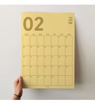 2027 Duvar Takvimi, A4, 33X48 cm, Poster Takvim, Aylık Planlayıcı Takvim, Boho Renkler