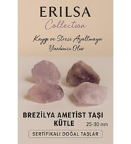 Sertikalı Brezilya Ametist Doğal Taş Kütle 25 30 mm Kaygı ve Stresi Azaltır (Çok Renkli)