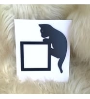 Kedi Desenli Dekoratif Priz Çerçevesi