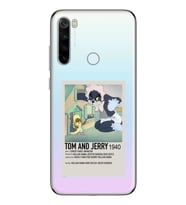 Redmi Note 8 Uyumlu Tom ve Jerry Desenli Şeffaf Telefon Kılıfı