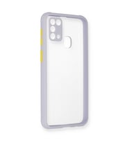 Galaxy M31 Kılıf Miami Şeffaf Silikon - Lila