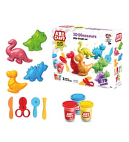 3D Dinozorlar Oyun Hamur Seti 168 Gr. - Oyun Hamuru Seti - Hamur Setleri - Hamur Kalıpları - Doğal O