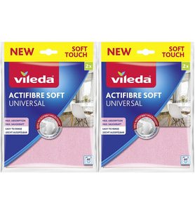 Vileda Actifibre Soft Universal New Soft Touch (Paket içi 2 Li) (2 Li Set)