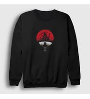 Presmono Unisex Siyah Uchiha Clan V2 Anime Naruto Sweatshirt