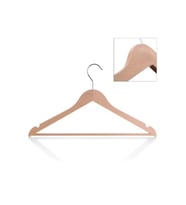 Balsa BLS 01 Krem Plastik Elbise Askısı 6 Lı (KAHVE)