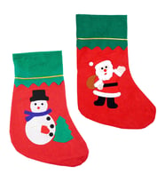 Yılbaşı  Noel Baba ve Kardan Adam Dekor Çorap