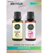 Gül + Kır Çiçeği ( Oda Kokusu Aroma Terapi Buhurdanlık / Difüzör Yağı ) Set 2 Adet x 30 ML