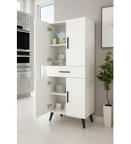 Alesta Life 4 Kapaklı Çekmeceli Dolap Beyaz