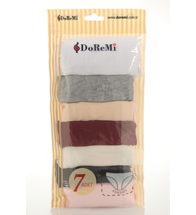 DoReMi Düz Daily Fit 7li Bayan Külot