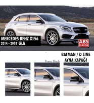 Mercedes Gla Uyumlu Serisi X156 (2014-2018) Batman Yarasa Ayna Kapağı (Parlak Siyah)