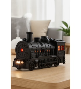 Tren Tasarımlı LED Işıklı Buhar Makinesi, Sessiz Nemlendirici & Difüzör