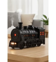Tren Tasarımlı LED Işıklı Buhar Makinesi, Sessiz Nemlendirici & Difüzör
