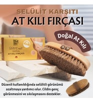 Kadın Sıkılaşma Hücre Yenilenmeye Yardımcı Seülit Karşıtı Doğal  At Kılı Fırçası