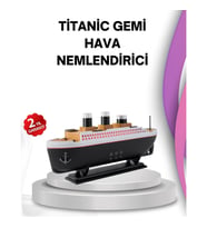 Mey İthalat® Ultra Sessiz Titanik Gemi LED Işıklı Aroma Difüzörü Oda Nemlendirici