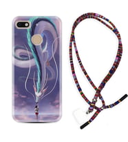 General Mobile GM8 Go GM9 GM20 Pro Plus Kılıf Boyun Asklı Rasta Silikon Kız ve Ejderha 1742