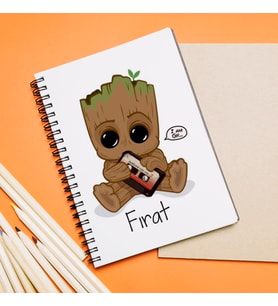 Groot Tasarımlı Kişiye Özel Defter