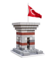 Eshel Maket Tuğla Nöbetçi Kulesi
