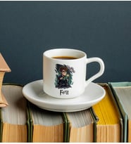 Harry Potter Tasarımlı Türk Kahvesi Fincanı Kişiye Özel