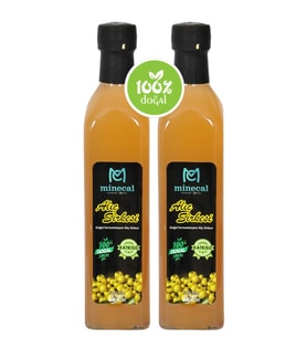 Minecal Alıç Sirkesi 2x500 ml – %100 Katkısız Doğal  Şekersiz  Koruyucu Içermez