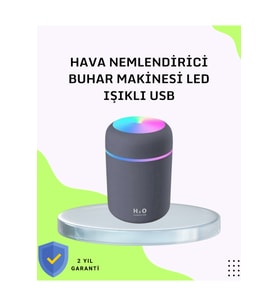 Taşınabilir Hava Nemlendirici – Renkli Işık ve USB Bağlantı