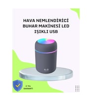 Taşınabilir Hava Nemlendirici – Renkli Işık ve USB Bağlantı