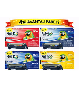 HP Color Laser MFP 178nw Muadil Toner - 4 Renk Set