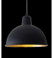 MYLİGHTS    RETRO SİYAH  İÇİ SARI METAL SARKIT AVİZE