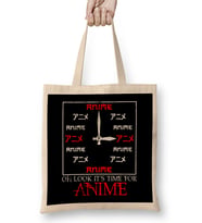 Funny Oh Look It s Time For Anime Kawaii Clock Bez Çanta Uzun Saplı