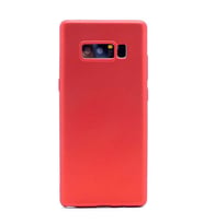 Jopus Galaxy Note 8 ile Uyumlu Soft Silikon Kılıf Kırmızı