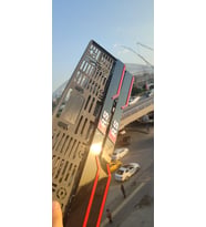 RS Model Uyumlu Kırmızı Çizgili Pleksi Piona Black Plakalık