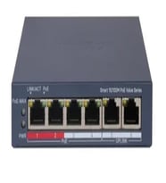 Hıkvısıon 4port 30w Full Poe Ds-3e1106p-eı/m 10/100 2-uplınk Yönetilemez Switch Metal