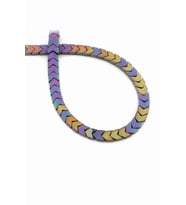 Hematit Doğal Taş Mat Gökkuşağı Çavuş Kesim 6x3mm Dizi [AA]