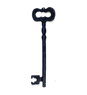 Göz Anahtar Biblo, 220x64 mm - Büyük Boy, Vintage, Antik Stil Simge Biblo, Süs, Tasarım Aksesuar Anahtar