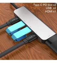 Ally Usb (Type-C to 5in1 Hdtv 2xUSB+2x PD) Hub Adaptör Çoklayıcı-(5775)